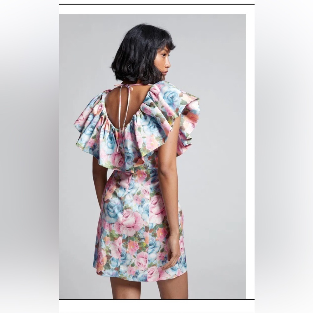 & Other Stories Pastel Floral Mini Dress